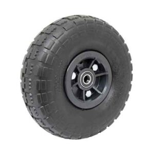 Rueda semi neum negra desplaz. 3.50-4" rule 16 mm