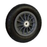 Rueda neum. 375 mm (3.50-8") buje nylon 19 mm