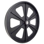 Rueda PP negro para hormigonera 340 mm