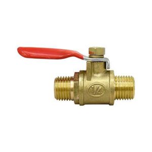 Llave mini media vuelta 1/4" macho - macho