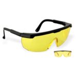 Anteojo de policarbonato amarillo patilla reg.