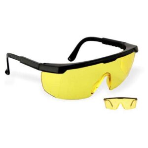 Anteojo de policarbonato amarillo patilla reg.