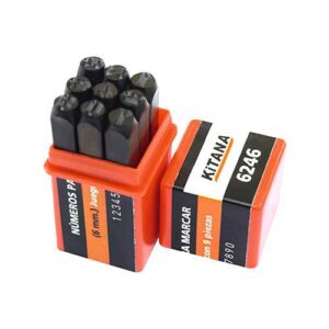 Numeros para marcar 6 mm (juego 9 piezas)
