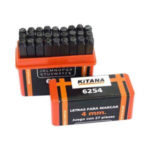Letras para marcar 4 mm (juego 27 piezas)