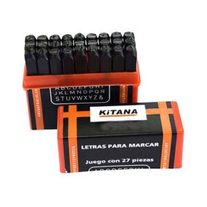 Letras para marcar 6 mm (juego 27 piezas)