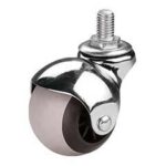 Rueda TPR / PP balon 50 mm - perno rosc. 3/8"