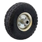 Rueda neumatica 250 mm chapa eje 19.2 mm