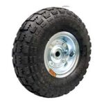 Rueda neumatica 250 mm chapa eje 16 mm