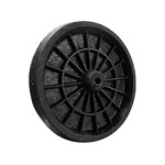 Rueda de caucho p/carretilla 340 mm eje 16.6 mm