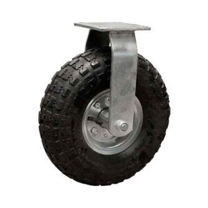Rueda neumatica 250 mm - horq. acero base fija