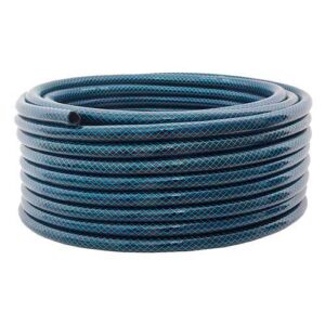 Manguera trenzado textil 3/4" x 50 mts. azul 75 psi