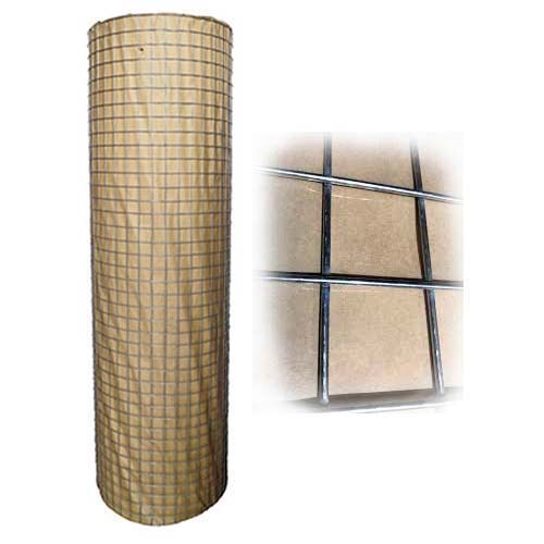 Malla soldada 0.25 x 0.25 x 1 mt. alam. 0.91 mm (rollo 20 mts.)