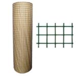 Malla soldada forrada 0.50 x 0.25 x 1 mt. alam. 1.6 (rollo 20 mts.)