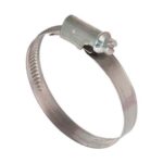 Abrazadera estampada banda 12 mm diam.  23 - 35 mm