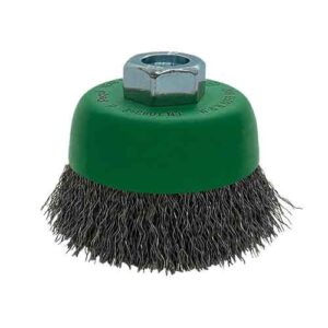 Cepillo copa  ondulado 80 mm  acero inox.