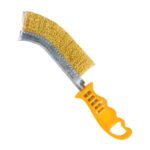 Cepillo c/mango plastico de bronce.