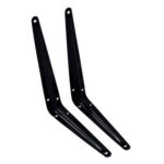 Soporte p/estante 100 x 125 mm negro