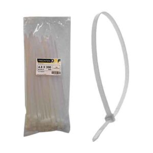 Precinto 7,6 x 350 mm blanco (x 100 uds.)