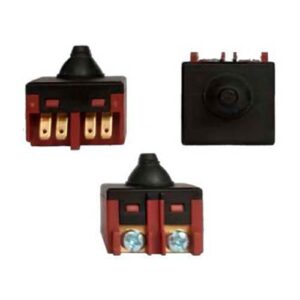 Interruptor amol. ang. 4 1/2  varias marcas:  Amoladora 115mm marca B&D G720, Gamma Ambos Modelos, Dowen Pagio, Versa, Robust, 5 Amp. 250 V, Skill 9004/9003/ 9002/9345 – Argentec – Makita 9554 – 9557, Bosch GWS 6-115 - FIX1026