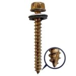 Tornillo hex. c/arand. p. aguja 14 x 3" (x 100 uds.)