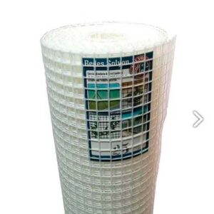 Cerramiento plastico 0.10 x 0.10 x 1.20 mts. blanco x 25 mts.