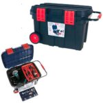 Cofre baul c/ ruedas mod. 51 c/ bandejas y gavet. (675 x 472 x 416 mm)