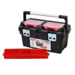 Caja mod. 500 asa de alum. c/ gaveteros y bandeja (500x295x270 mm)