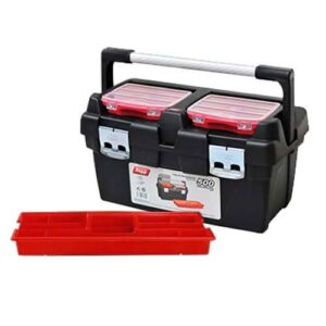 Caja mod. 500 asa de alum. c/ gaveteros y bandeja (500x295x270 mm)