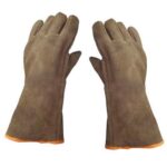 Guante descarne soldador puño largo (par)