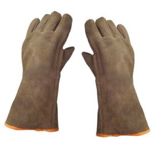 Guante descarne soldador puño largo (par)