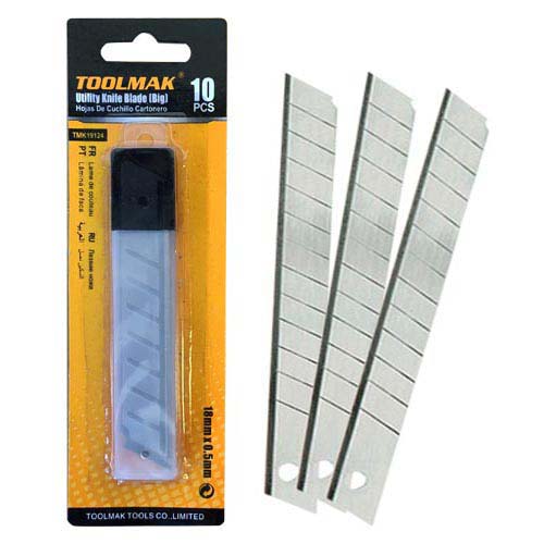 Repuesto p/trincheta 18 mm (x 10 uds.) Toolmak