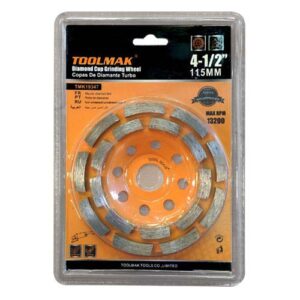 Copa diamantada para desbaste de hormigon 115mm Toolmak