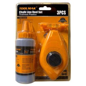 Plomada / chocla trazadora 30 mts c/tiza y nivel - SIN STOCK