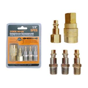 Juego acoples y racords para aire ( 5 piezas)