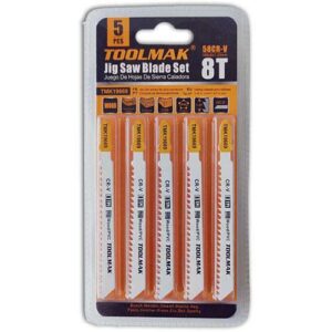 Hoja para caladora madera y pvc 100 x 8t (blister x 5 uds.)