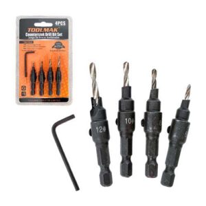 Juego mecha fresa avellanador 5pcs