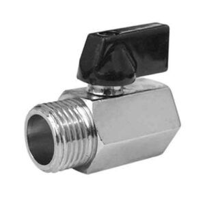 Llavin cromado media vuelta 1/2" macho-hembra