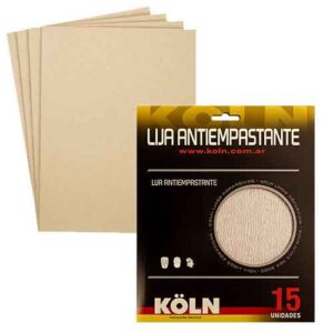 Papel de Lija no past grano 180 (x 15 un.)