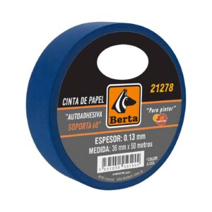 Cinta de enmascarar azul obra 36 mm x 50 mt - Berta