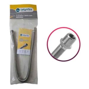 Flexible De Acero Inox. P/Gas Nat. 1/2 X 90 Cm