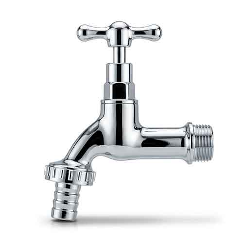 Canilla de bronce cromada c/ pico 1/2"