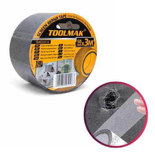Cinta repara tejido mosquitero 50 mm x 3 mts.