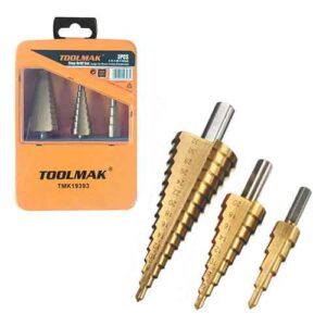 Juego mecha escalonada 3 un. estuche metalico